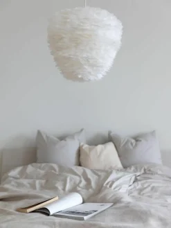 Hanglamp Eos Evia van veren, in verschillende formaten
