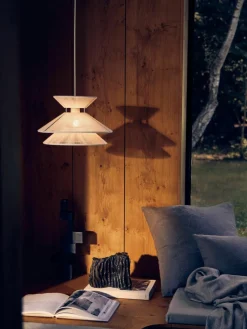 Hanglamp Kiku van linnen