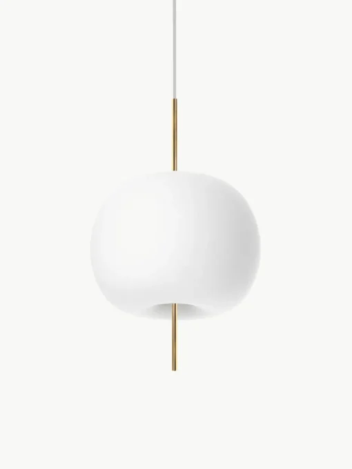 Hanglamp Kushi, mondgeblazen