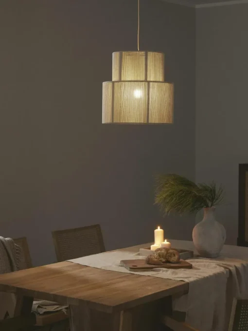Hanglamp Lace van linnen draden