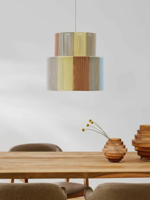 Hanglamp Lace van linnen draden