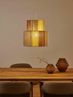 Hanglamp Lace van linnen draden