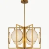 Hanglamp Marmo van marmer en metaal
