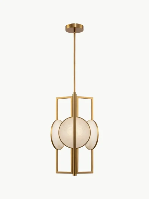 Hanglamp Marmo van marmer en metaal