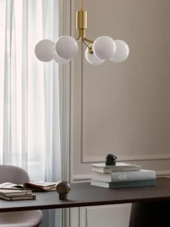 Hanglamp met glazen bollen Apiales