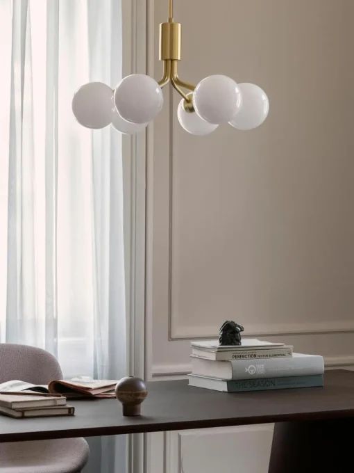 Hanglamp met glazen bollen Apiales