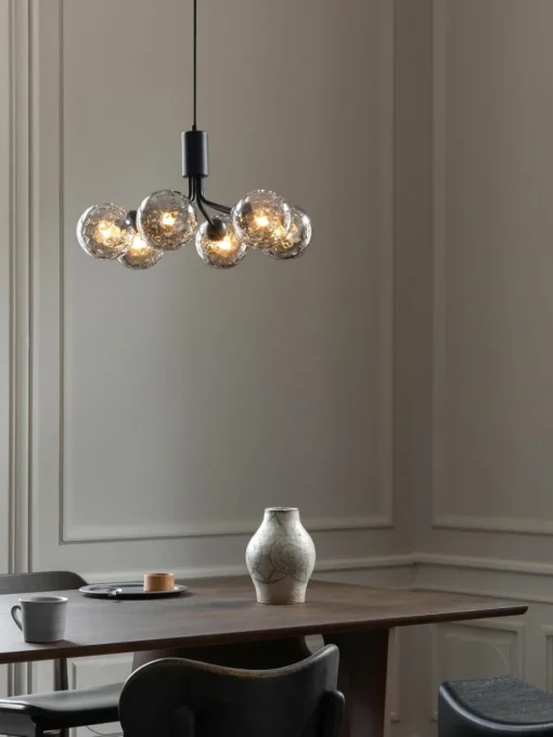 Hanglamp met glazen bollen Apiales