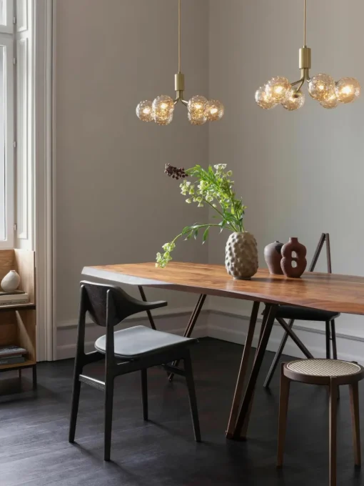 Hanglamp met glazen bollen Apiales