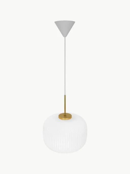 Hanglamp Milford van opaalglas