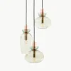 Hanglamp Nyra van gekleurd glas