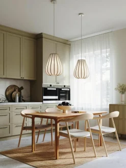 Hanglamp Salma van bamboehout