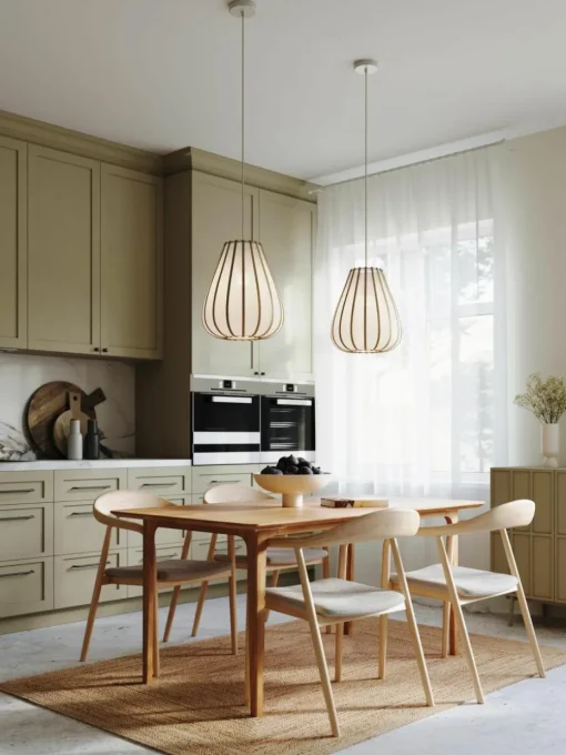 Hanglamp Salma van bamboehout