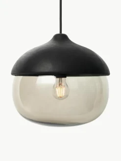 Hanglamp Terho in de eikelvorm, mondgeblazen