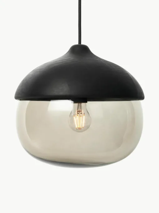 Hanglamp Terho in de eikelvorm, mondgeblazen