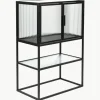 Highboard Boli met gegroefd glas