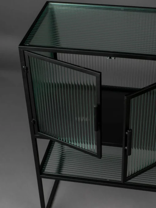 Highboard Boli met gegroefd glas