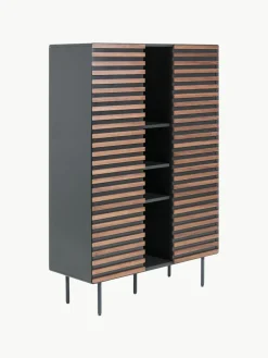 Highboard Kesia met walnoothoutfineer