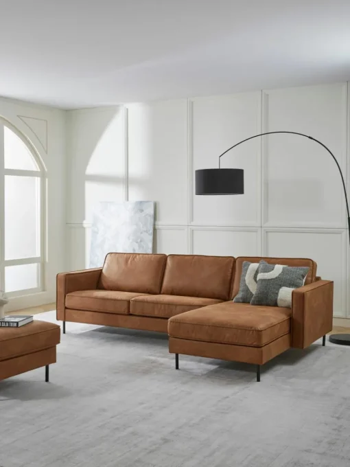Hoekbank Hunter van gerecycled leer