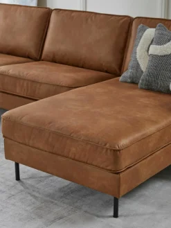 Hoekbank Hunter van gerecycled leer