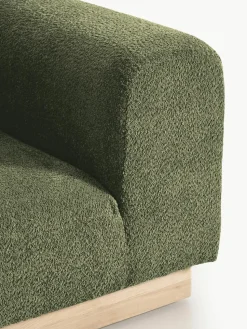 Hoekmodule Natalie van teddy-bouclé