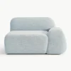 Hoekmodule Wolke van bouclé