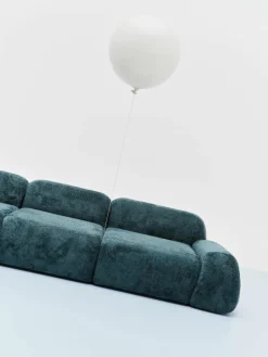 Hoekmodule Wolke van teddy bouclé