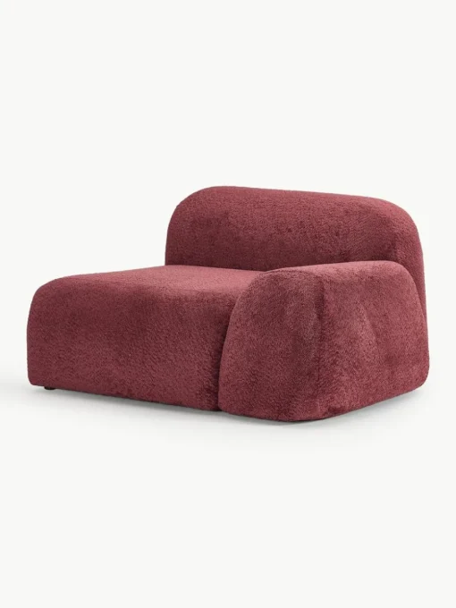 Hoekmodule Wolke van teddy-bouclé