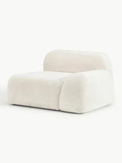 Hoekmodule Wolke van teddy-bouclé