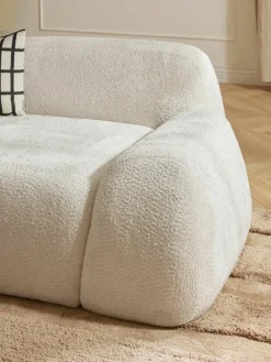 Hoekmodule Wolke van teddy-bouclé