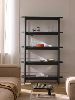 Hoge houten wandkast Libby