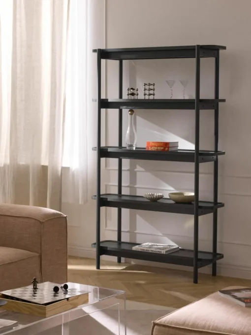 Hoge houten wandkast Libby