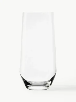 Hoge kristallen glazen Revolution, 6 stuks