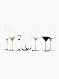 Hoge kristallen glazen Revolution, 6 stuks
