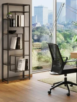 Hoge metalen wandrek Loft