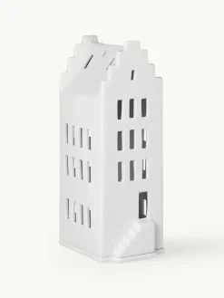 Hoge porseleinen lichthuis Living, H 20 cm