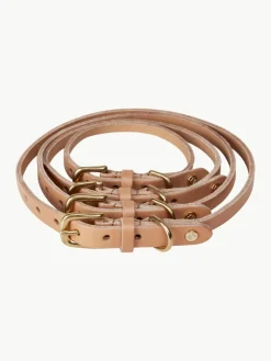 Hondenhalsband Robin van leer, in verschillende formaten