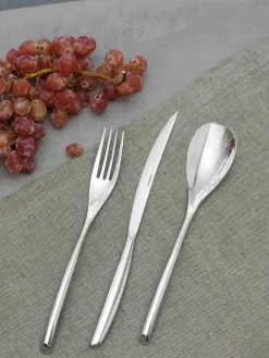 Hoogglans gepolijste bestekset Bamboo, 6 personen (24-delig)