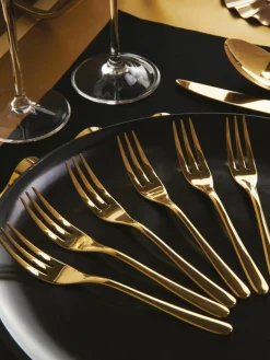 Hoogglans gepolijste taartvorkjes Taste, 6 stuks