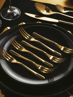 Hoogglans gepolijste taartvorkjes Taste, 6 stuks