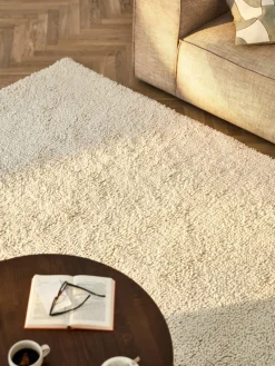 Hoogpolig vloerkleed Kasper van wol
