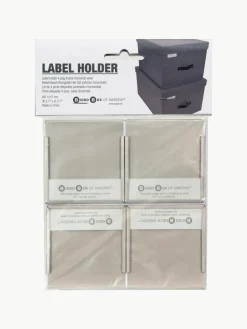 Horizontale etikethouder Clips Label, 4 stuks