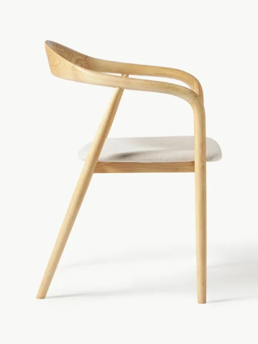 Houten armstoel Angelina met zitkussen