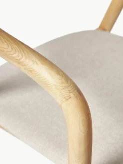 Houten armstoel Angelina met zitkussen