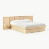 Houten bed Nanto met lades en hoofdeinde