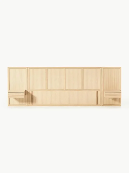 Houten bed Nanto met lades en hoofdeinde
