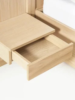 Houten bed Nanto met lades en hoofdeinde