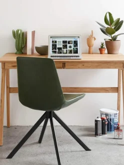 Houten bureau Jacques met kabeldoorgang