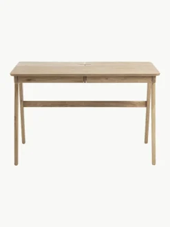 Houten bureau Jacques met kabeldoorgang