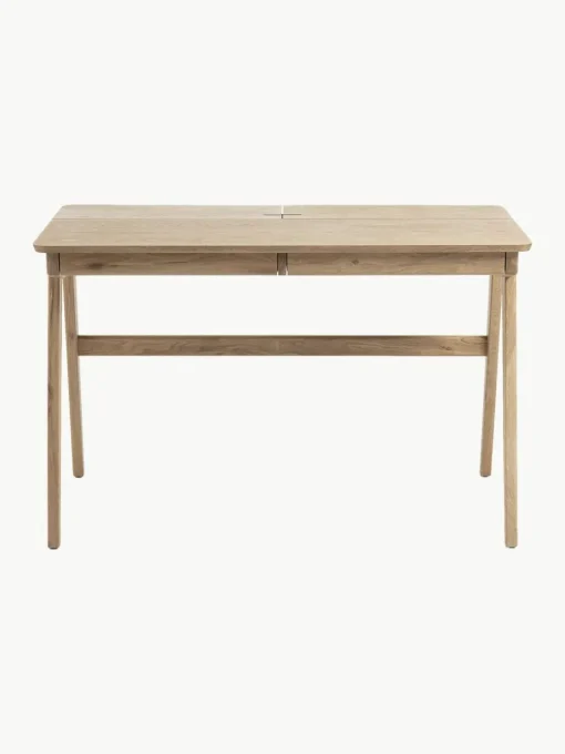 Houten bureau Jacques met kabeldoorgang