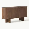 Houten dressoir Zumi met afgeronde hoeken